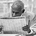 Well Dressed Man Reading