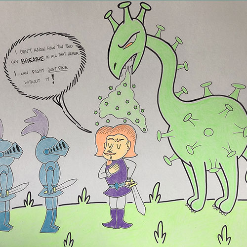 "Mask Advocates Unite" Illustration by Alice Umoh