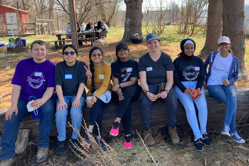 Students outdoors
