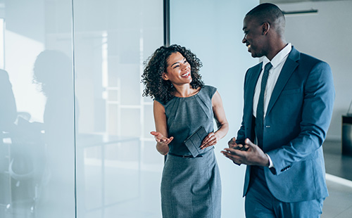 two people in an office setting